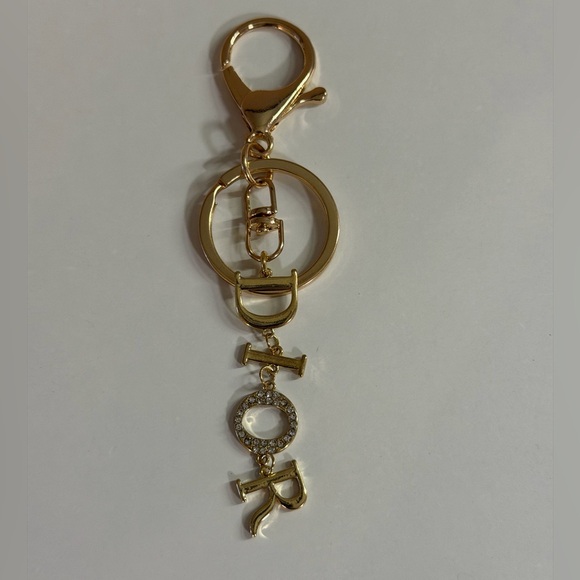Upcycled Accessories - Gold Key Holder with Crystal Detail